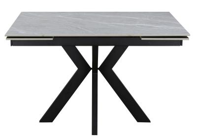 Valier Argento Grey Ceramic Top 46 Seater Extending Dining Table