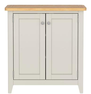 Product photograph of Arden Grey Painted Compact 2 Door Storage Cabinet from Choice Furniture Superstore