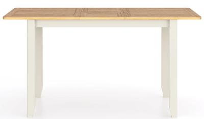 Arden Painted Oak Dining Table 125cm165cm Seats 4 To 6 Diners Extending Rectangular Top