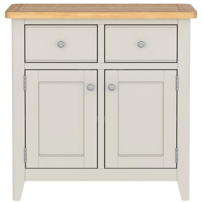 Arden Painted Oak Small Sideboard 75cm With 2 Doors And 2 Drawer