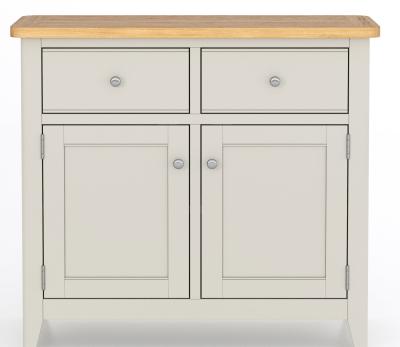 Arden Painted Oak Standard Small Sideboard 90cm With 2 Doors And 2 Drawer