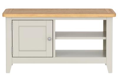 Arden Painted Oak Tv Unit 90cm W With Storage For Television Upto 32in Plasma
