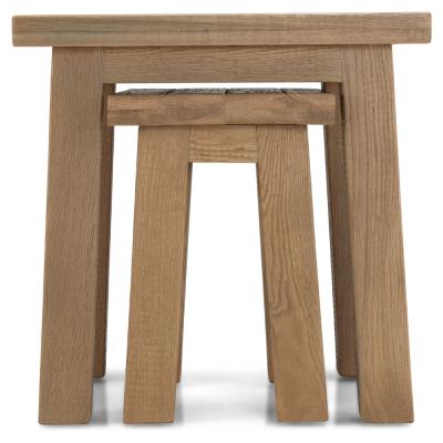 Bourg Rough Sawn Nest Of 2 Tables