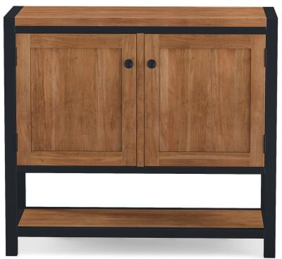 Product photograph of Elias Acacia 2 Door Hall Cabinet from Choice Furniture Superstore