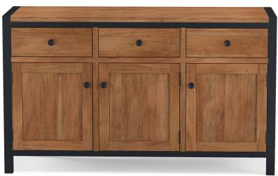 Elias Solid Acacia Wood Large 3 Door 3 Drawer Sideboard