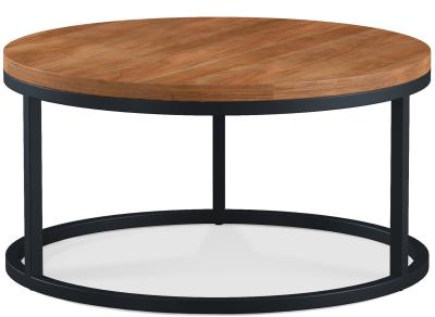 Elias Solid Acacia Wood Large Round Coffee Table