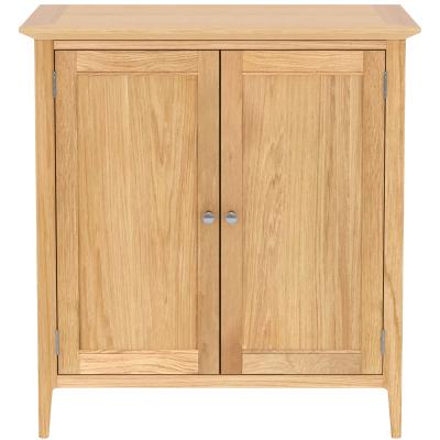 Product photograph of Salvo Oak 2 Door Hall Cabinet from Choice Furniture Superstore