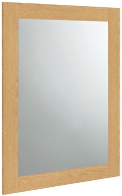 Product photograph of Wadsworth Waxed Oak Rectangular Mirror - 60cm X 90cm from Choice Furniture Superstore