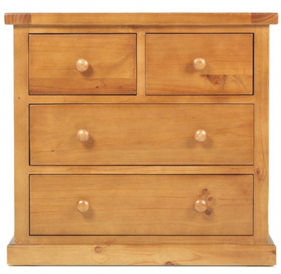 Product photograph of Churchill Waxed Pine Chest 2 2 Drawers from Choice Furniture Superstore