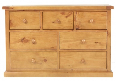 Churchill Waxed Pine 43 Drawer Wide Chest