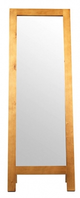 Product photograph of Churchill Waxed Pine Rectangular Cheval Standing Mirror - 53cm X 147cm from Choice Furniture Superstore