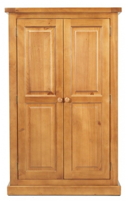 Product photograph of Churchill Waxed Pine Kids Wardrobe 2 Doors from Choice Furniture Superstore