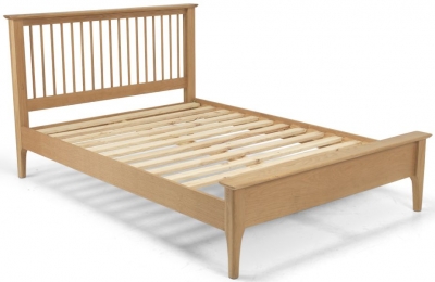 Product photograph of Cornett Shaker Style Oak Slatted Bed Frame Low Foot End from Choice Furniture Superstore