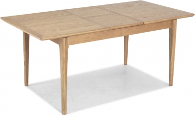 Product photograph of Wadsworth Waxed Oak Dining Table 140cm-180cm Seats 4 To 6 Diners Extending Rectangular Top from Choice Furniture Superstore