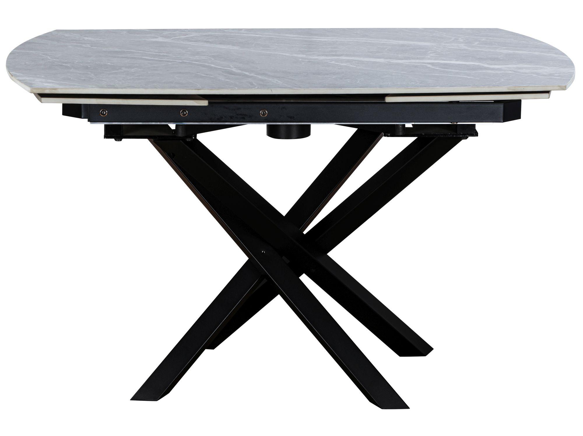 Enzo Argento Grey Ceramic 4-6 Seater Extending Dining Table
