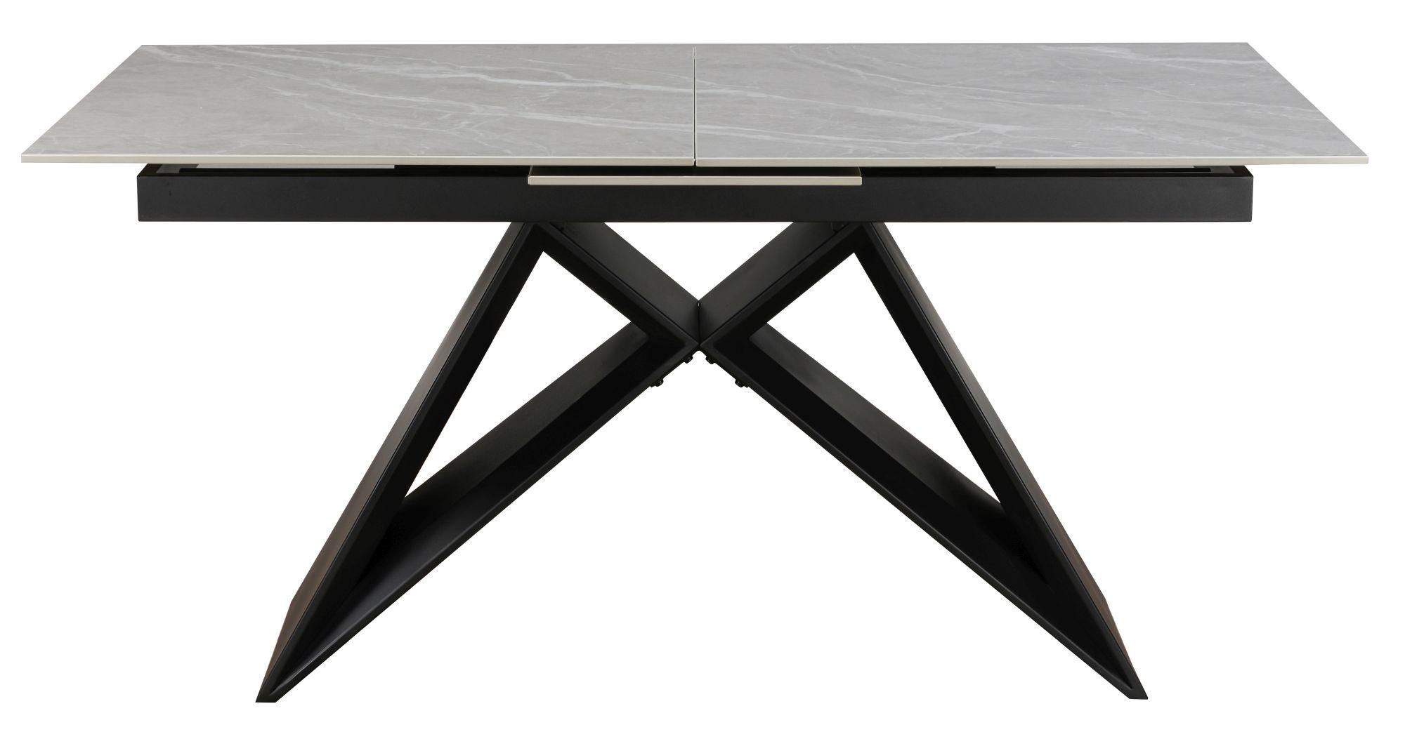 Terzo Argento Grey Ceramic 6-8 Seater Extending Dining Table