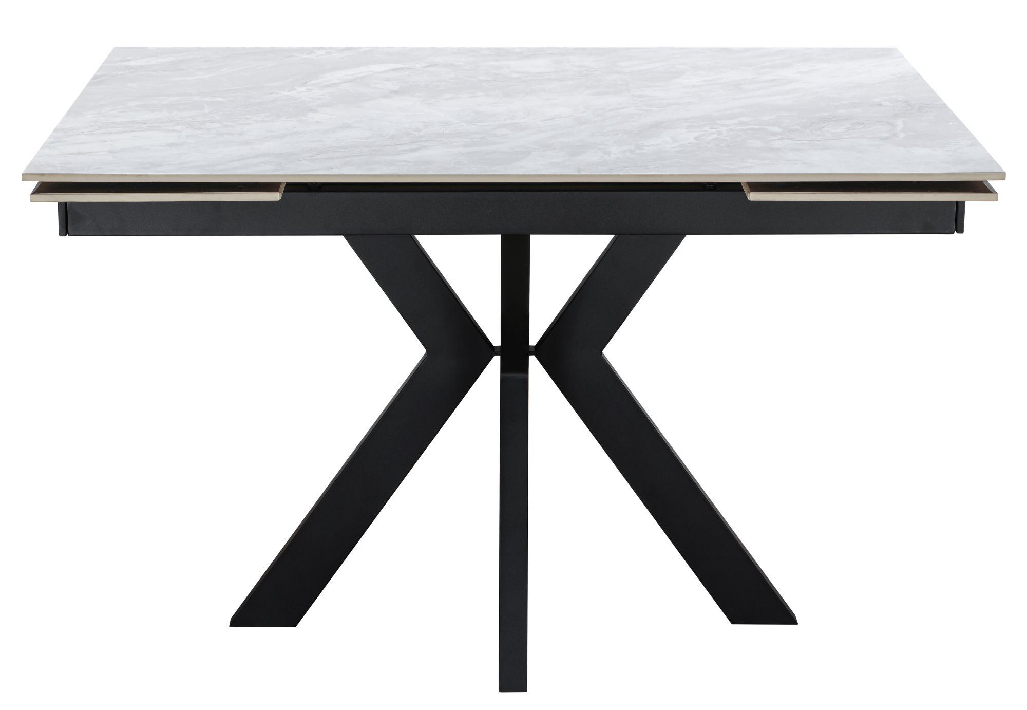 Vito Pearla Grey Ceramic 4-6 Seater Extending Dining Table