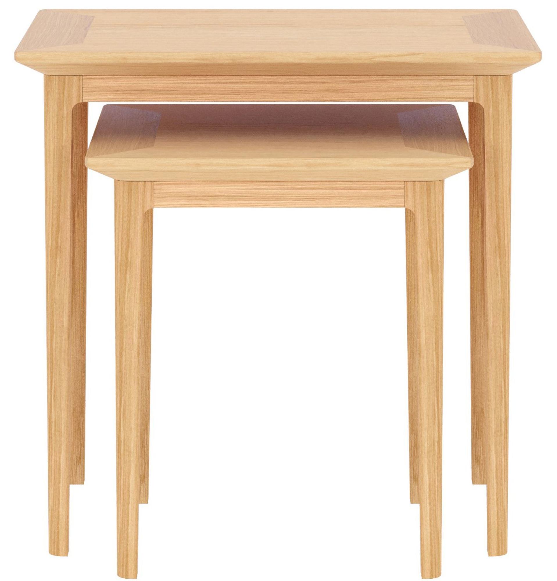 Saxby Oak Nest of 2 Tables