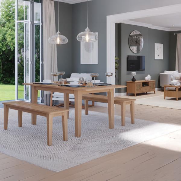 Hermitage Henley Oak and Rattan