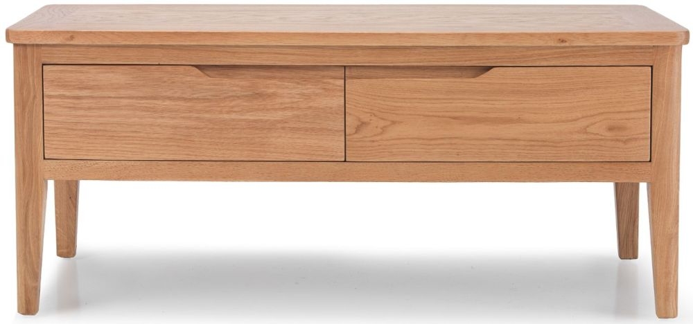 Asby Oak 4 Drawer Coffee Table