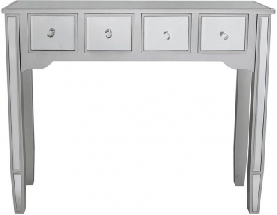 Product photograph of Value Silver Mirrored Console Table from Choice Furniture Superstore