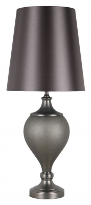 Product photograph of Black Matte Table Lamp With Gunmetal Shade from Choice Furniture Superstore