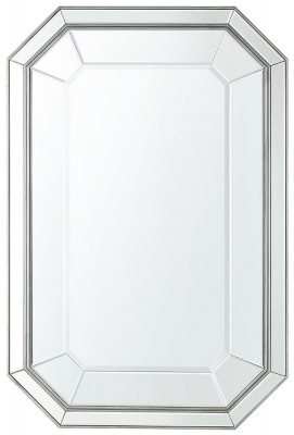 Product photograph of Lucca Grey Wall Mirror from Choice Furniture Superstore