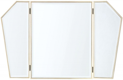 Product photograph of Pristina Champagne Vanity Mirror from Choice Furniture Superstore