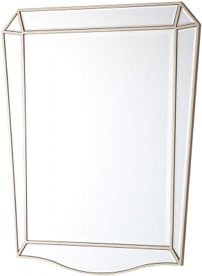 Product photograph of Pristina Champagne Wall Mirror from Choice Furniture Superstore