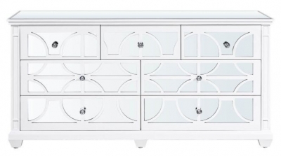 Product photograph of Torino Mirrored 7 Drawer Chest from Choice Furniture Superstore