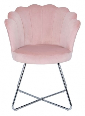 Product photograph of Value Light Pink Fabric Dining Chair Sold In Pairs from Choice Furniture Superstore