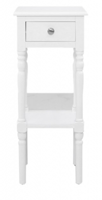 Product photograph of Delta White 1 Drawer Telephone Table from Choice Furniture Superstore