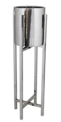 Product photograph of Large Wine Cooler Stainless Steel Bowl On Stand from Choice Furniture Superstore