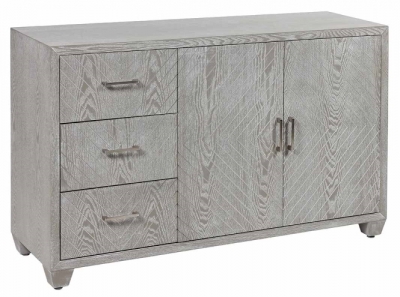 Product photograph of Venus Grey Washed 2 Door 3 Drawer Sideboard from Choice Furniture Superstore