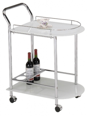 Product photograph of Value Bavaro Chrome Metal Drinks Trolley from Choice Furniture Superstore