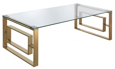 Product photograph of Apex Gold Metal Coffee Table from Choice Furniture Superstore