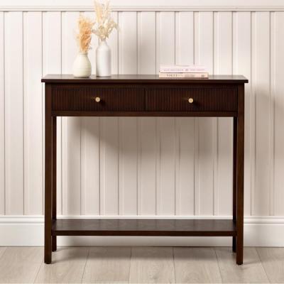 Lindon Console Table - 2 Drawer - Walnut