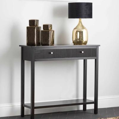 Lindon Console Table - 2 Drawer - Black