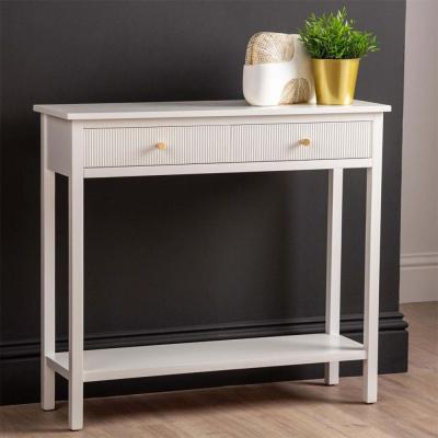Lindon Console Table - 2 Drawer - Frosty White
