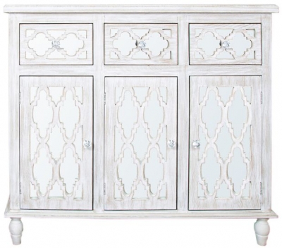 Product photograph of Hampton Beach Mirrored Medium Sideboard from Choice Furniture Superstore