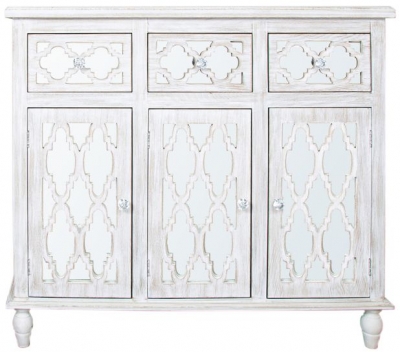 Product photograph of Hampton Beach Mirrored Medium Sideboard from Choice Furniture Superstore