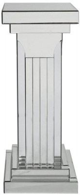Product photograph of Astoria Mirrored Medium Pillar from Choice Furniture Superstore