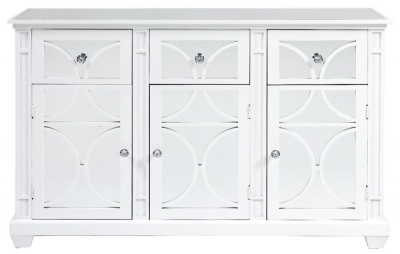 Product photograph of Torino White 3 Door Sideboard from Choice Furniture Superstore