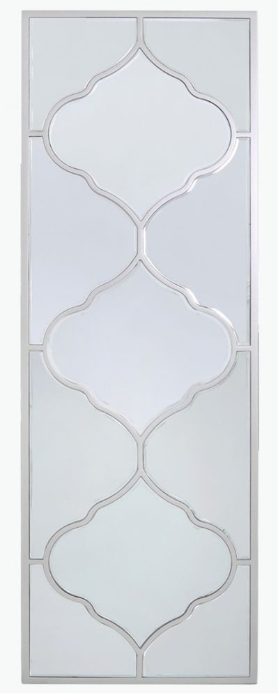 Marrakech Silver Rectangular Wall Mirror - 50cm x 150cm