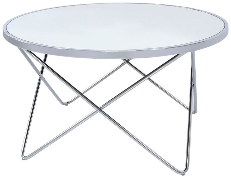 Value Atom Mirrored and Chrome Coffee Table