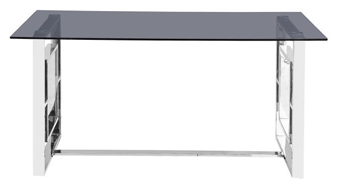 Apex Glass and Chrome Dining Table