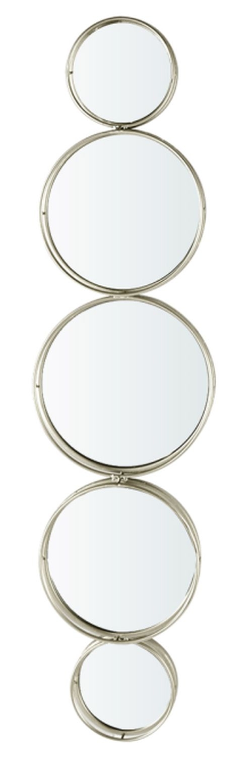 Lowa Silver Round Wall Mirror - 27cm x 108cm