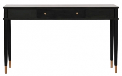 Product photograph of Black 1 Drawer Console Table from Choice Furniture Superstore