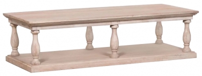 Product photograph of Rustic Column Coffee Table from Choice Furniture Superstore