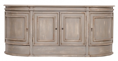 Product photograph of Distressed Mahogany 4 Door Extra Large Sideboard from Choice Furniture Superstore